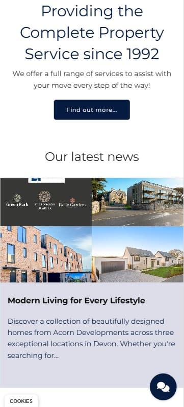 Bradley's Estate Agents Website screenshot 3