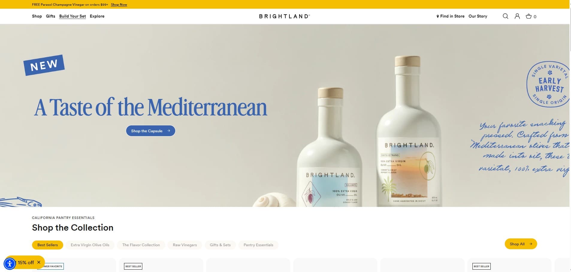 Brightland Brand Website screenshot 2