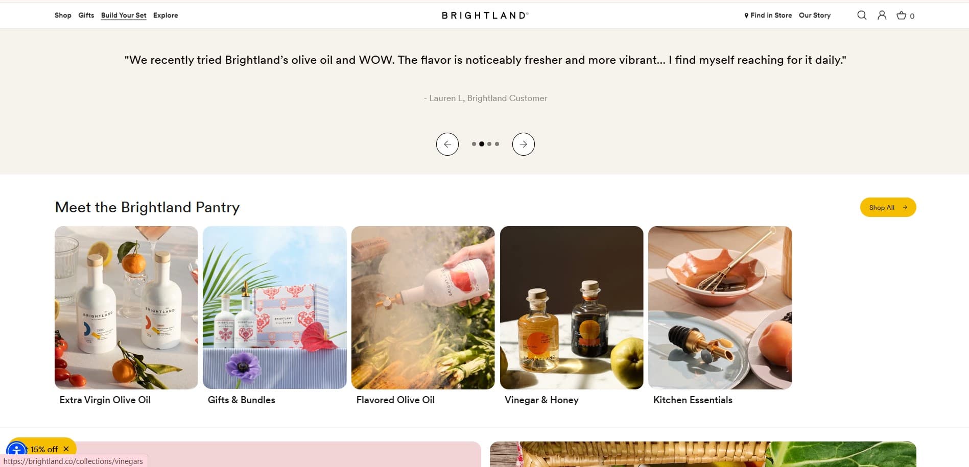 Brightland Brand Website screenshot 3