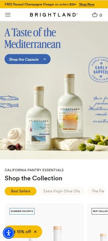 Brightland Brand Website screenshot 4