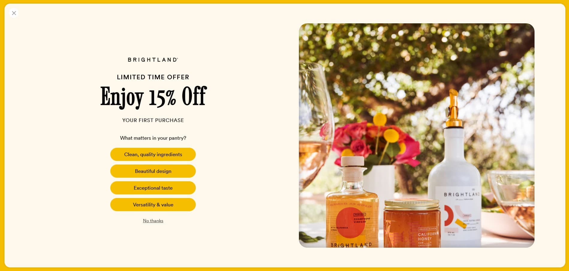 Brightland Brand Website