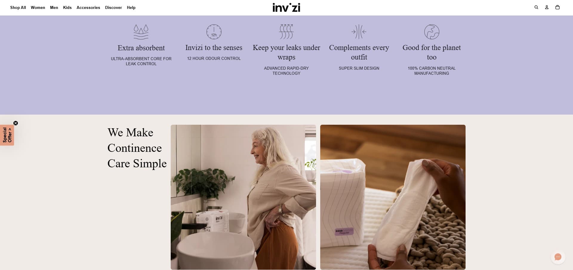 Invizi Product Website screenshot 2