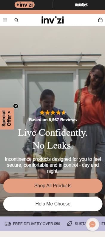 Invizi Product Website screenshot 3