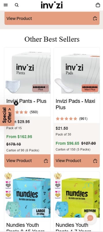 Invizi Product Website screenshot 4