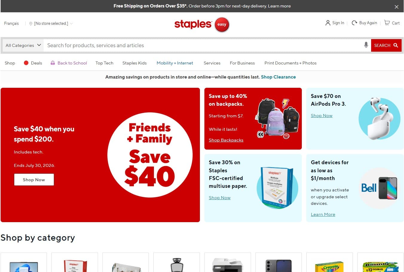 Staples Campaign Website