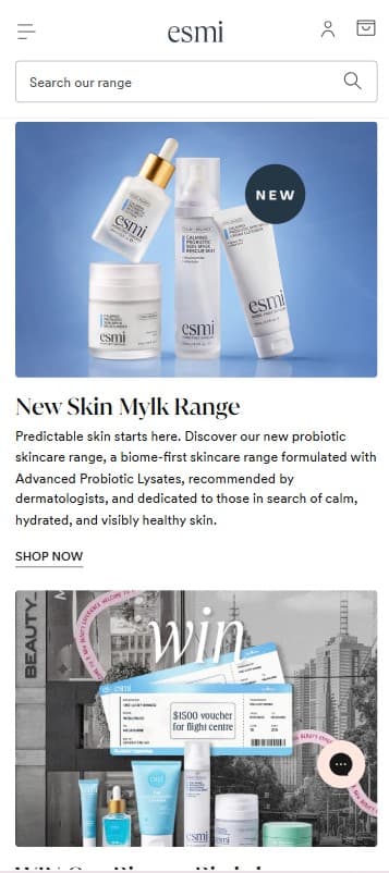 Esmi Skincare Ecommerce screenshot 4