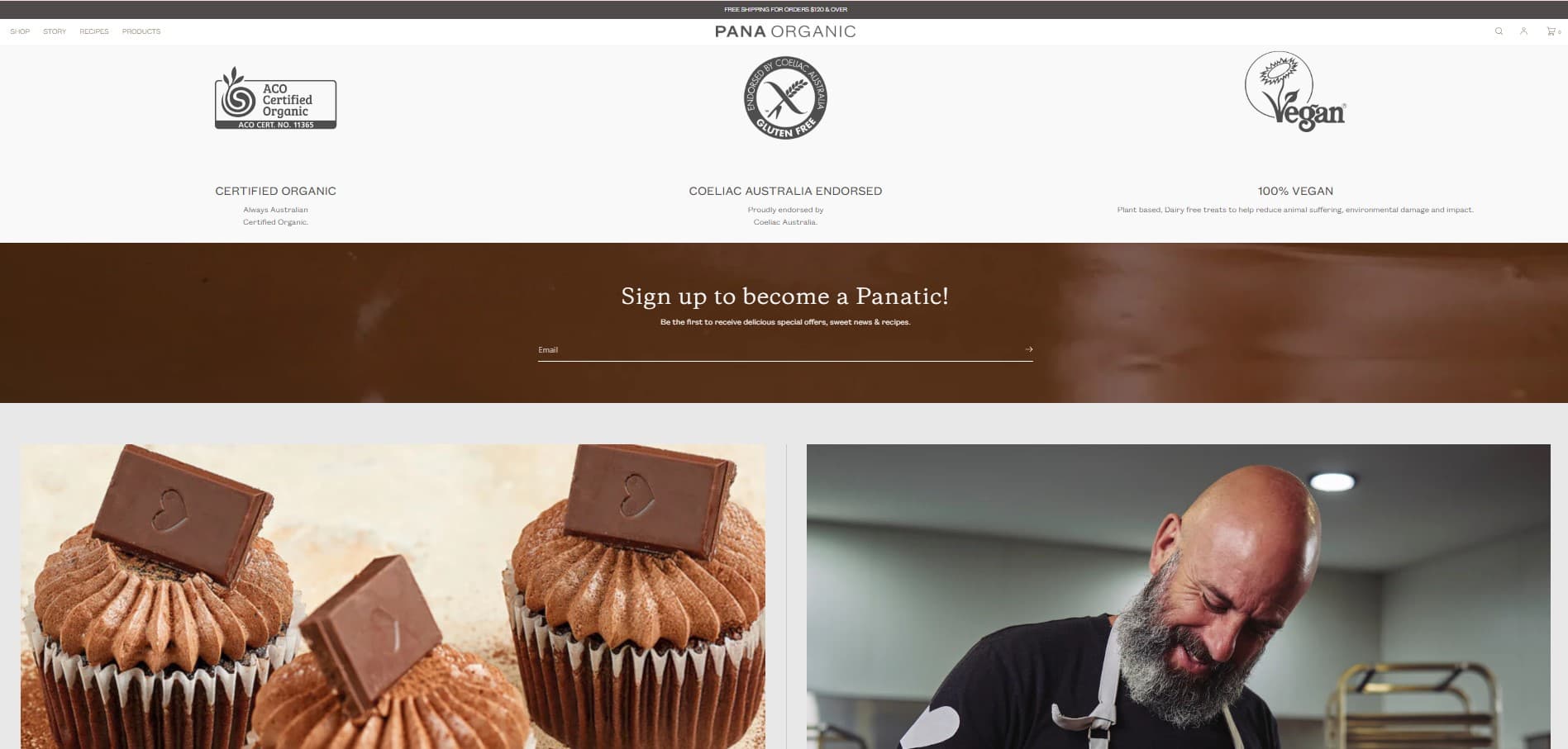 Pana Organic Ecommerce screenshot 2