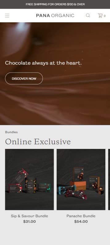 Pana Organic Ecommerce screenshot 3
