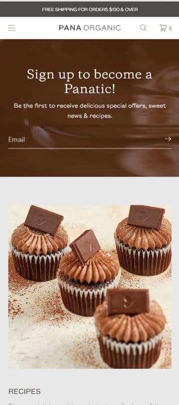 Pana Organic Ecommerce screenshot 4
