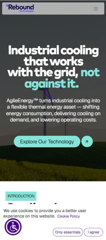 Rebound Tech Website screenshot 3
