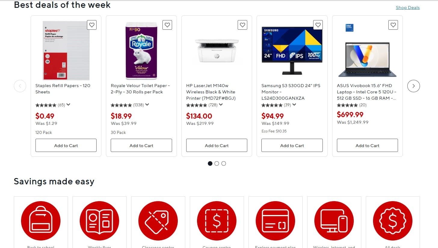Staples Campaign Website screenshot 2