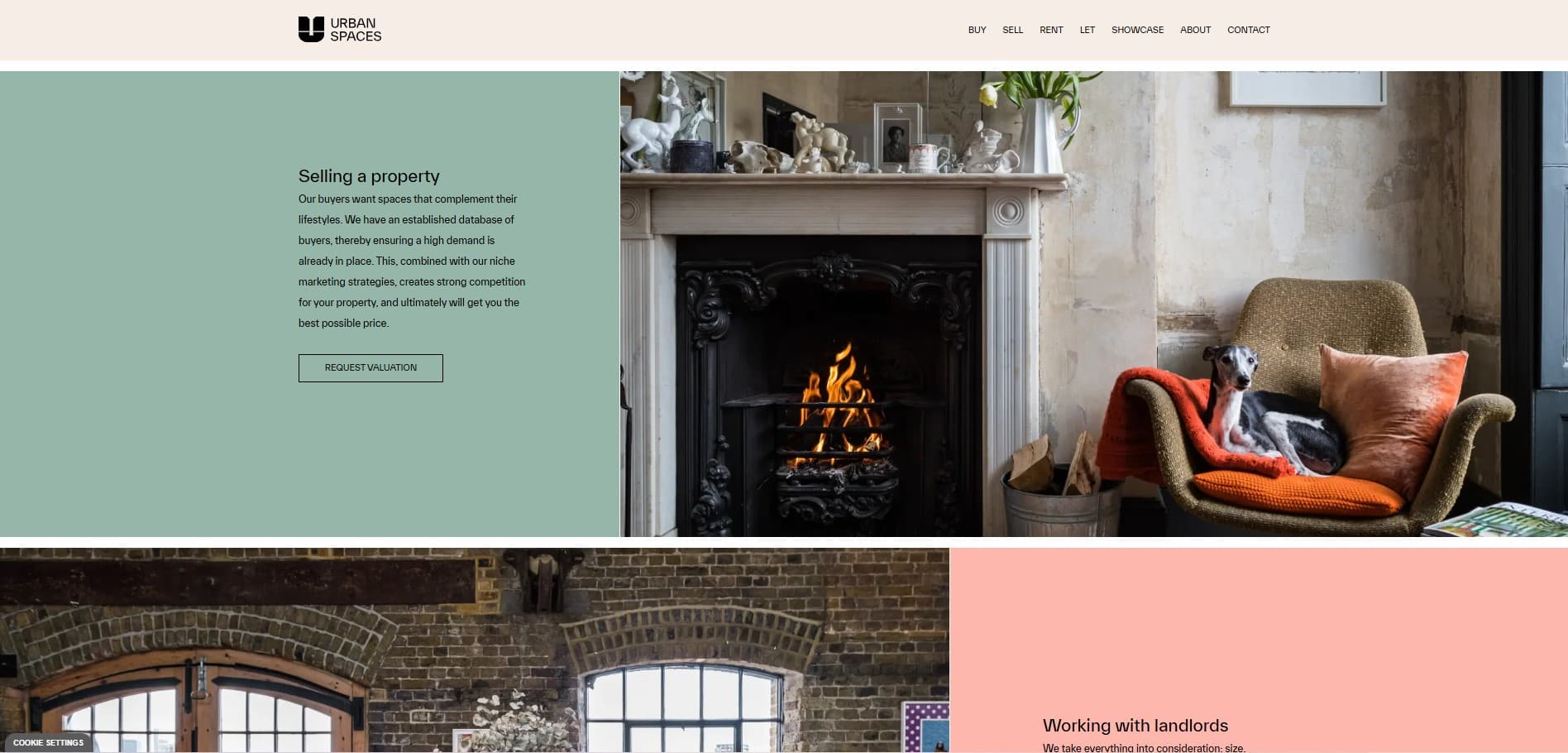 Urban Spaces Real Estate Site screenshot 2