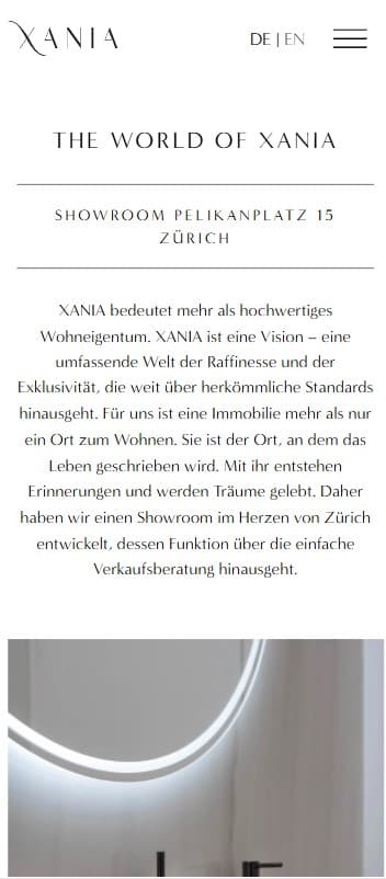 Xania Brand Website screenshot 4